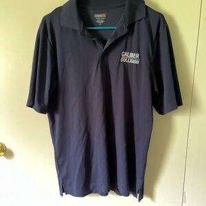 Men's Navy Polo Shirt caliber collision work shirt